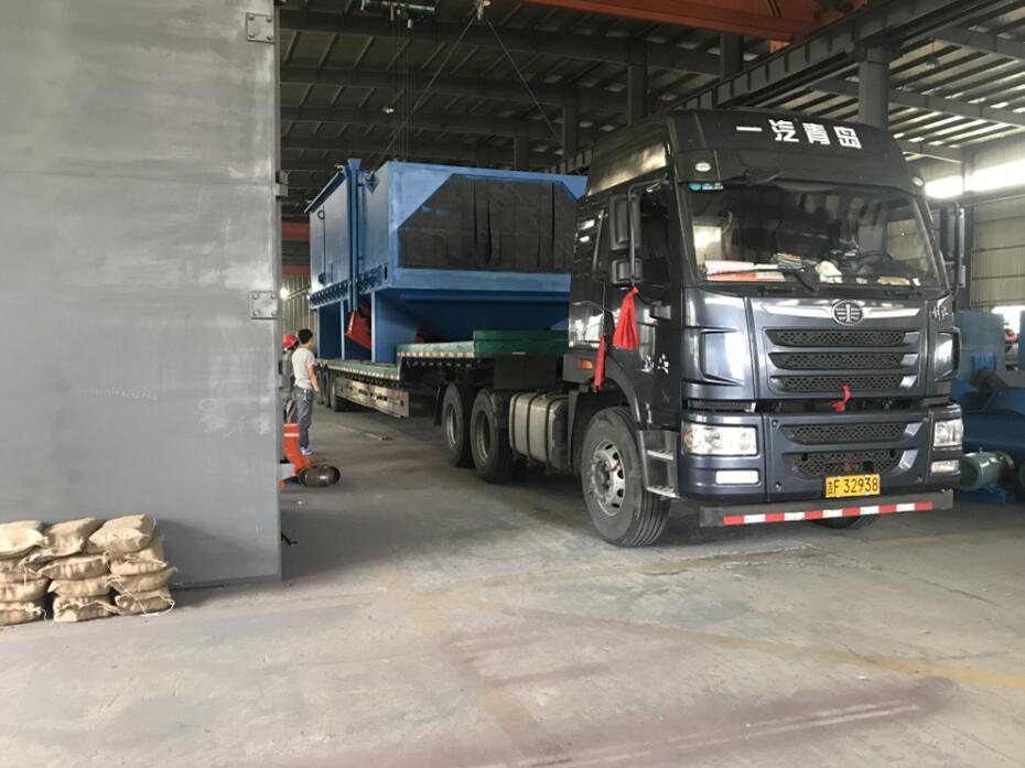 成功發(fā)貨至廣西南寧一臺環(huán)保節(jié)能的H型鋼結構拋丸機 3